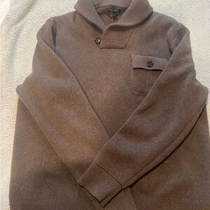 Toggle Popover Sweater | Banana Republic | Sweater, Mens Large Brown